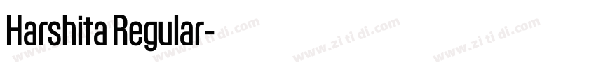Harshita Regular字体转换
